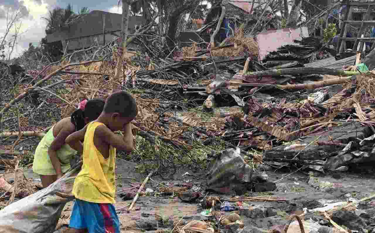 Effects of Typhoon Rai on children