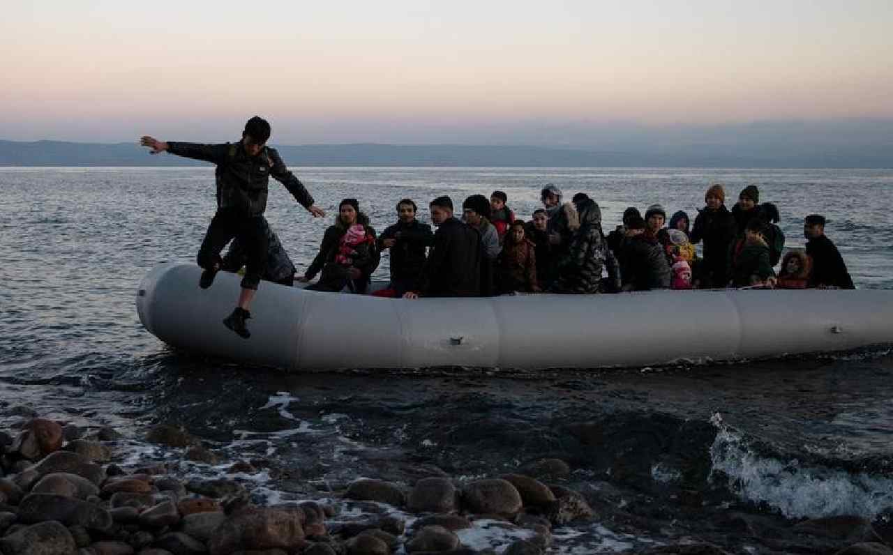 Rescue of asylum seekers in Aegean Sea