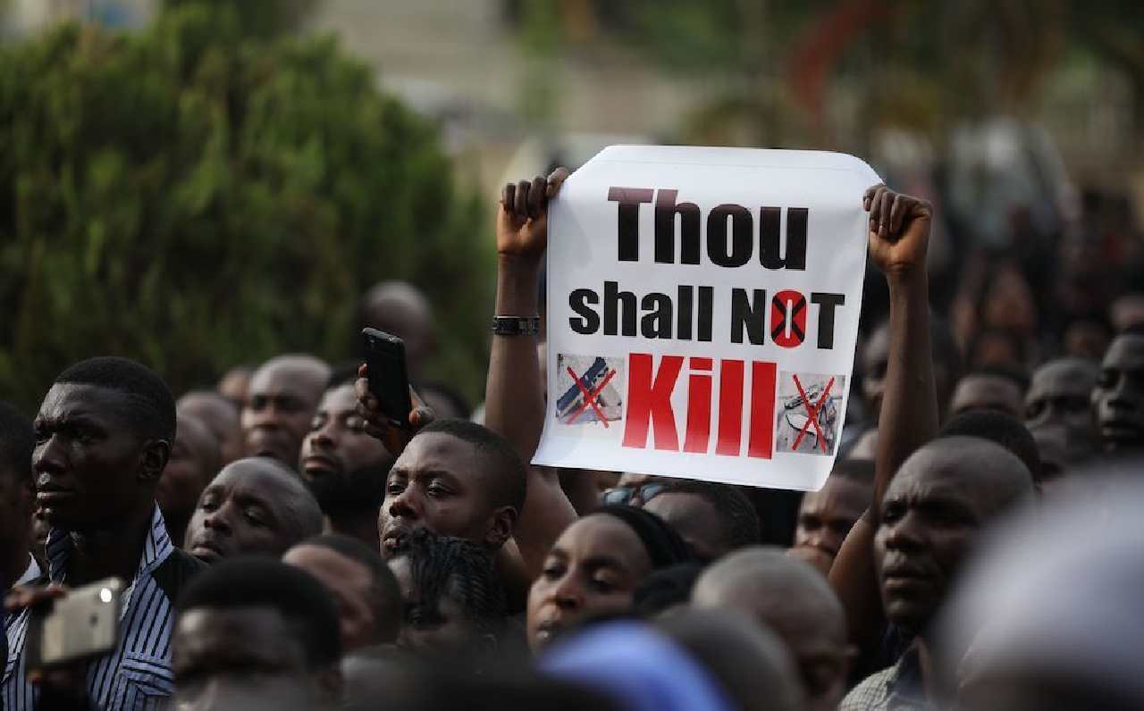 Nigerian Christians protest violence
